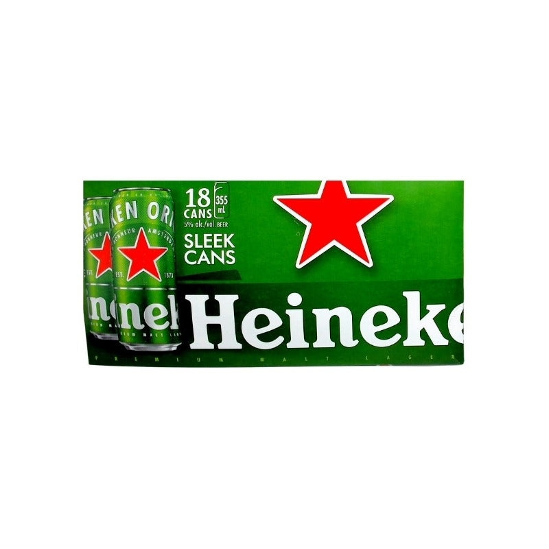 Heineken Lager - 18 Cans