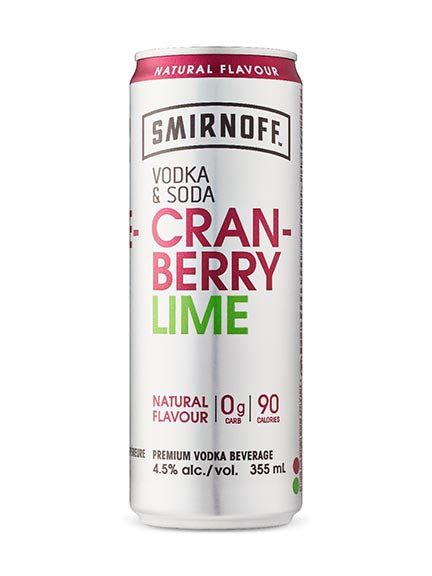 Smirnoff Soda Cranberry Lime
