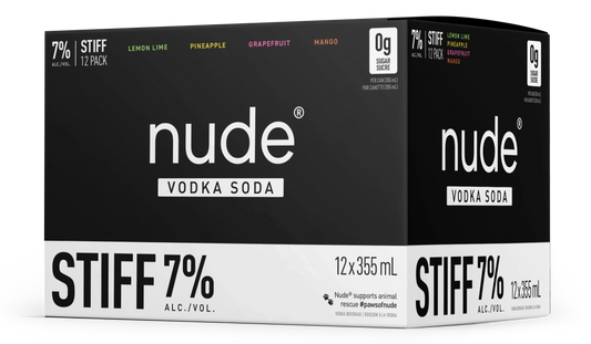 Nude 7% Stiff Vodka Soda Mixer
