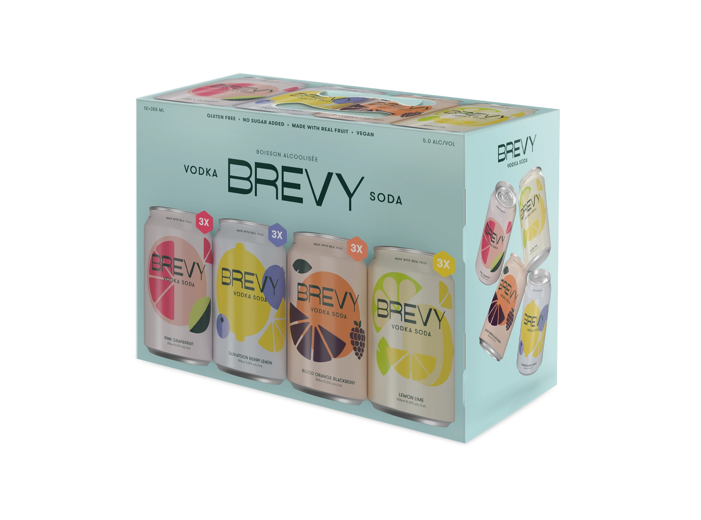 Brevy Vodka Soda Party PACK