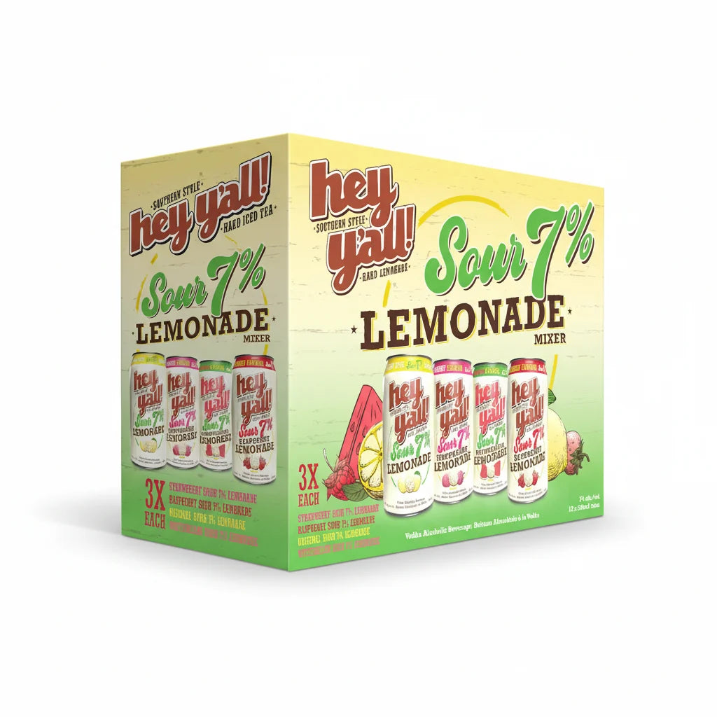Hey Y'all Sour 7% Lemonade 12 MIX