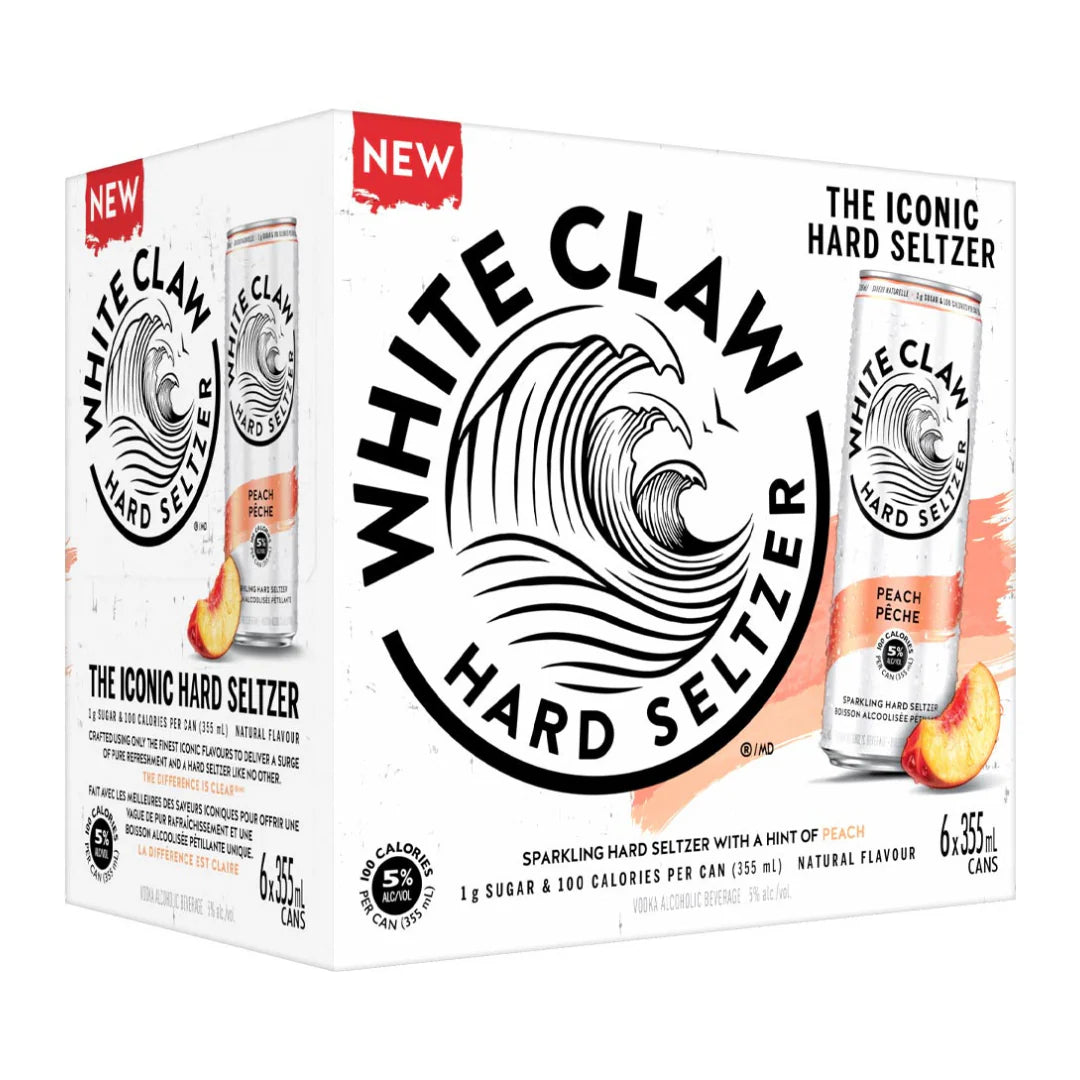 White Claw Peach 6 PACK