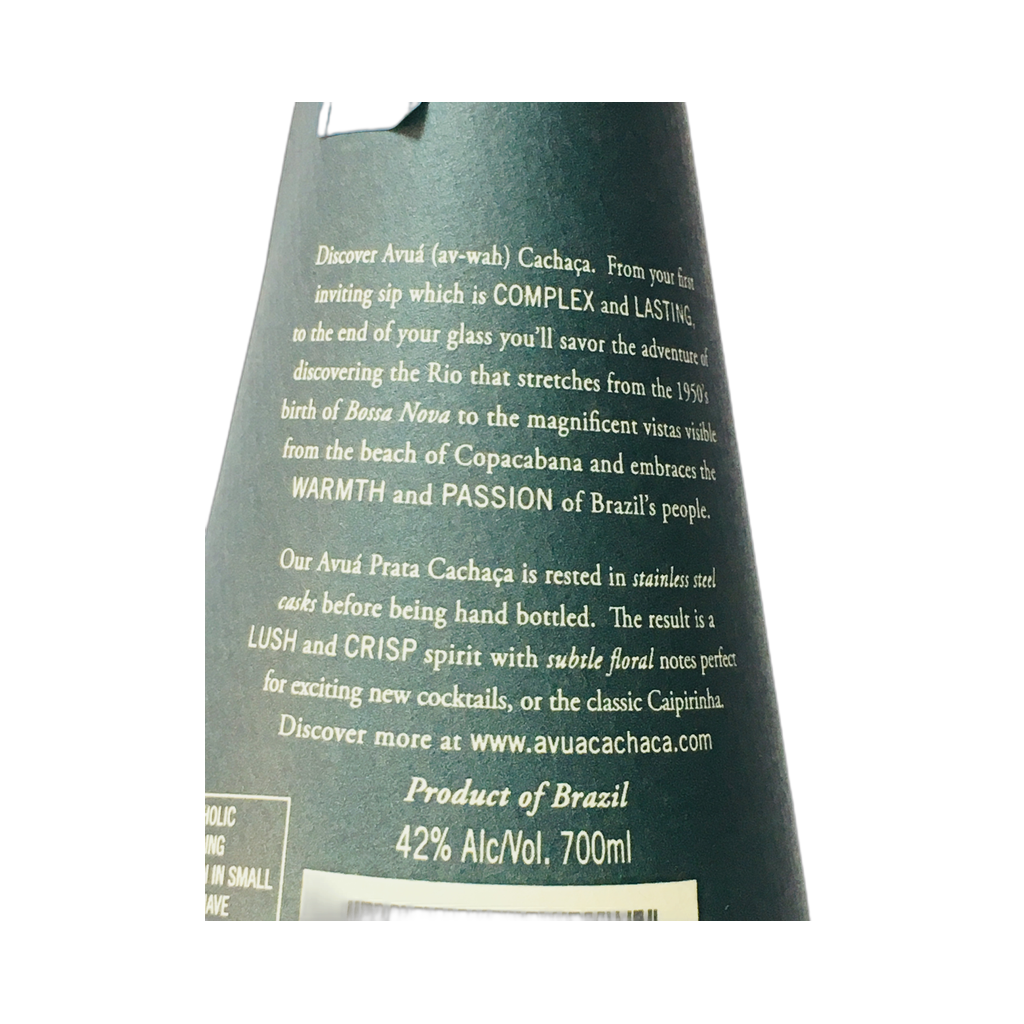 Avua Cachaca Prata