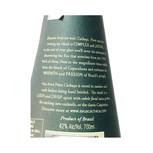 Avua Cachaca Prata